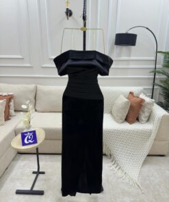 Alternative view of فستان سهرة لون اسود مخمل