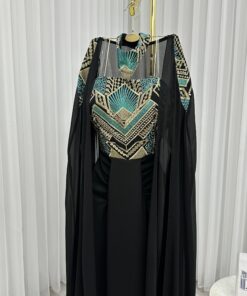 Alternative view of فستان سهرة ناعم لون أسود