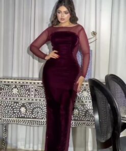 فساتين سهرة مخمل