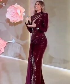 فستان سهرة ترتر