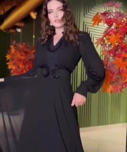 فستان سهرة لون ناعم