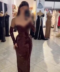 فستان سهرة ترتر