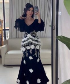 فستان سهرة لون اسود