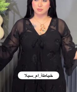 فستان سهرة لون أسود