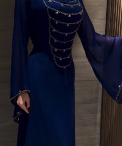 فساتين سهرة لون ازرق