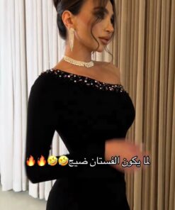فستان سهرة لون اسود
