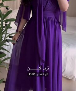 Alternative view of فستان سهرة لون موف