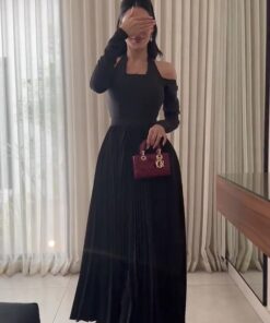 فستان سهرة بالون الأسود