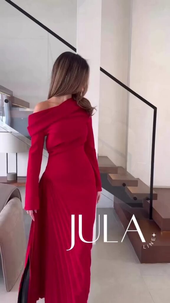 ⁦فساتين سهرة لون أحمر⁩ - الصورة ⁦6⁩