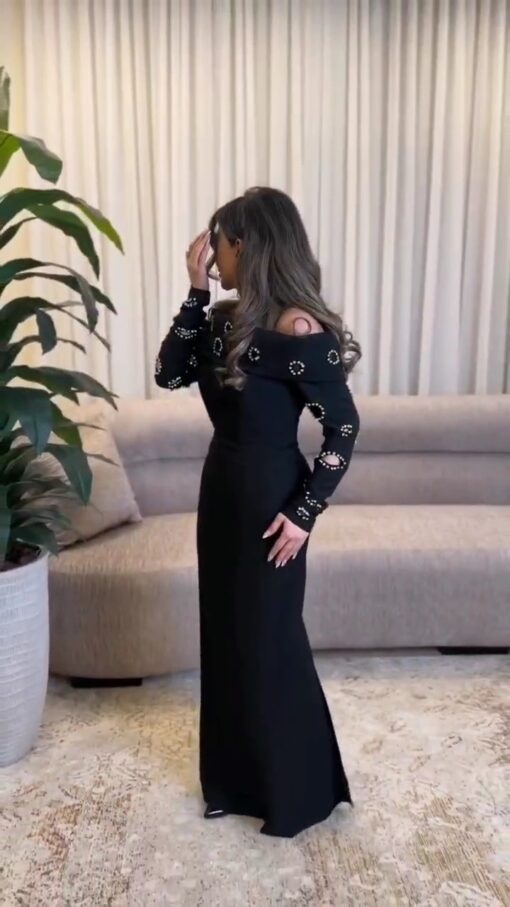 فستان سهرة لون اسود