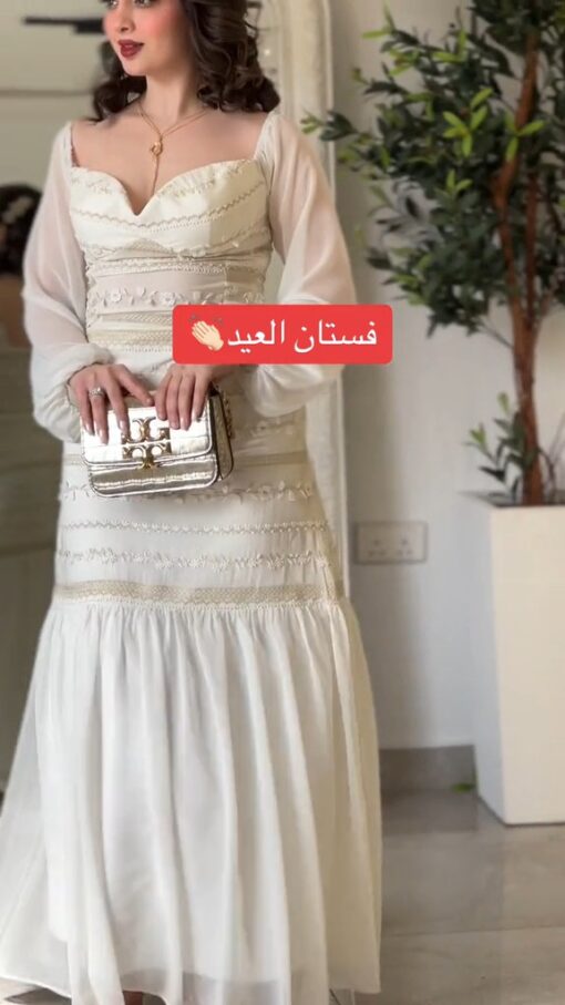فساتين مناسبات لون أبيض