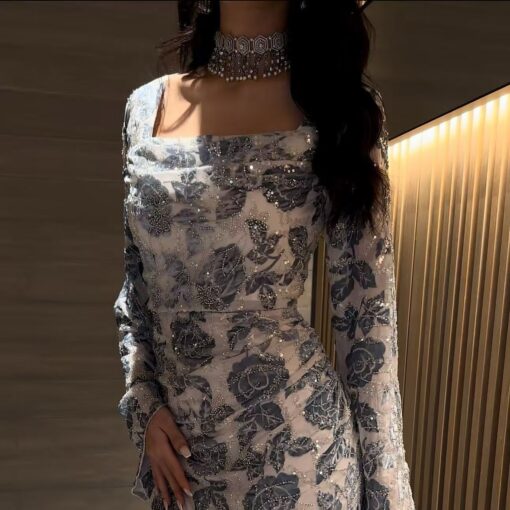 فستان سهرة فخم وانيق