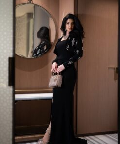 فستان سهرة لون أسود