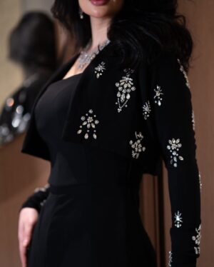 ⁦فستان سهرة لون أسود⁩ - الصورة ⁦9⁩