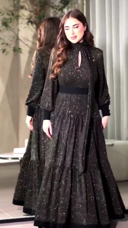 فستان سهرة ترتر