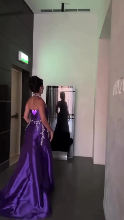 ⁦فستان سهرة بدون أكمام⁩ - الصورة ⁦4⁩