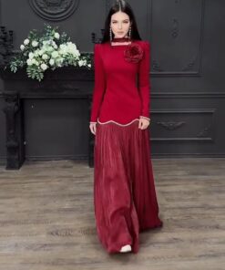 فساتين سهرة لون أحمر