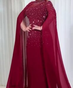 فساتين سهرة لون احمر