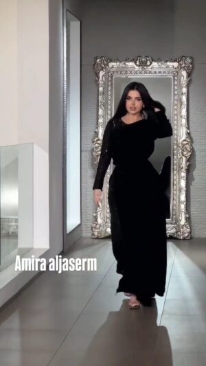 فستان سهرة لون اسود