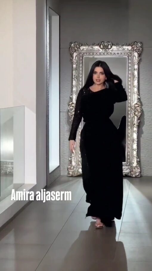 فستان سهرة لون اسود