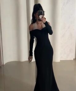 فستان سهرة لون أسود