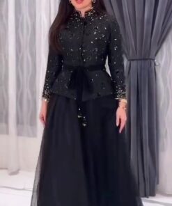 فستان سهرة لون أسود