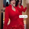 فستان سهرة لون أحمر