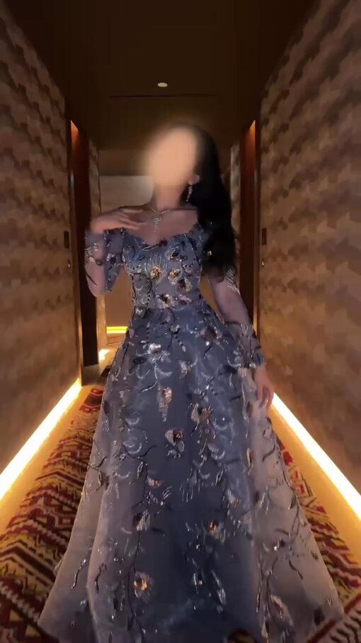 ⁦فساتين سهرة تتطريز راقي⁩ - الصورة ⁦10⁩