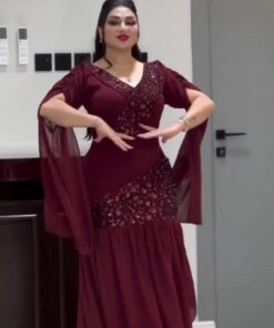 فساتين سهرة كريب استرتش