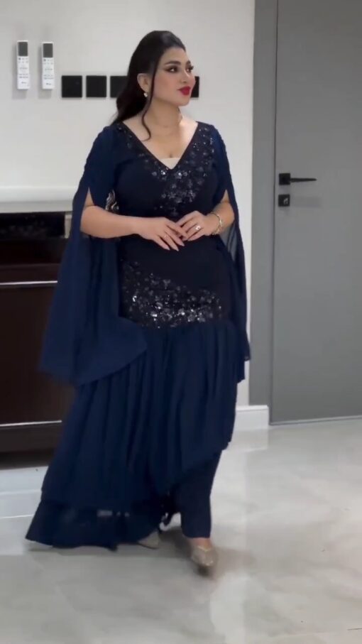 ⁦فساتين سهرة كريب استرتش⁩ - الصورة ⁦13⁩