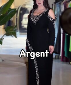 فساتين سهرة لون أسود طويلة
