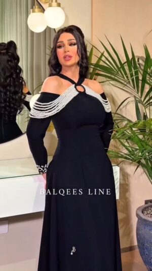 فستان سهرة لون اسود