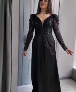 فستان سهرة لون اسود