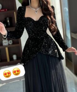 فساتين سهرة لون أسود