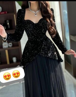فساتين سهرة لون أسود