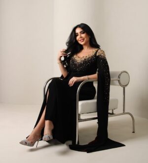 فستان سهرة لون اسود