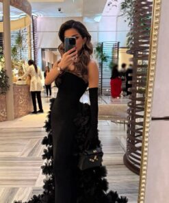 فستان سهرة لون أسود