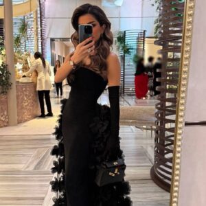 فستان سهرة لون أسود