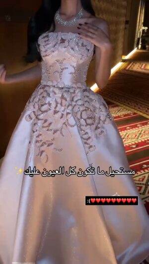 ⁦فستان سحر الملكي بتطريز فاخر ولمعة باللون جميلة⁩ - الصورة ⁦17⁩