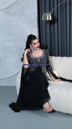 فستان سهرة لون اسود