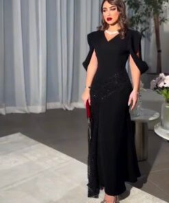 فستان سهرة لون اسود
