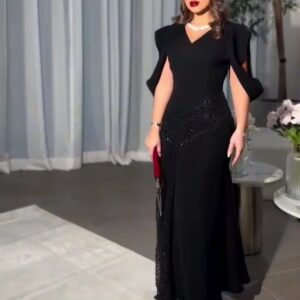 فستان سهرة لون اسود