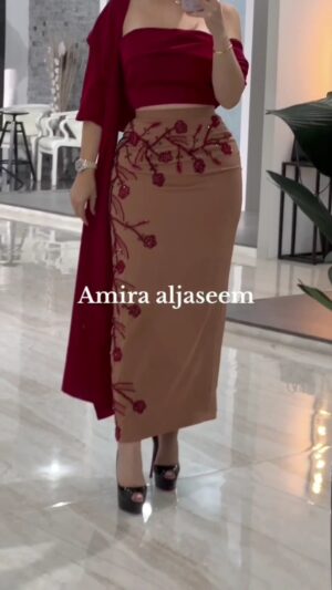 ⁦فستان سهرة قطعتين⁩ - الصورة ⁦2⁩