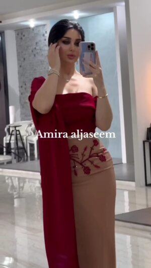 فستان سهرة قطعتين