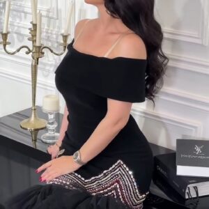 فستان سهرة لون اسود