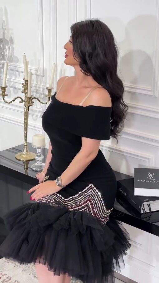 فستان سهرة لون اسود