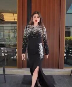 فستان سهرة لون أسود
