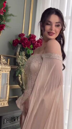 ⁦فستان سهرة شيفون⁩ - الصورة ⁦2⁩
