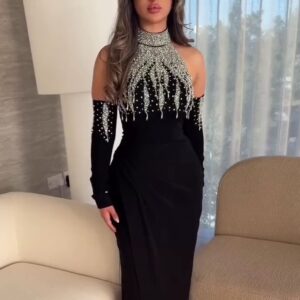 فستان سهرة لون اسود