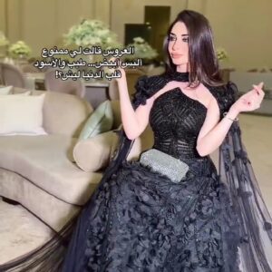 فستان سهرة لون أسود
